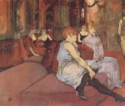 Henri de toulouse-lautrec Interior in the Rue des Moulins (mk09) china oil painting reproduction